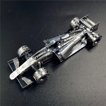 IRON STAR Stainless Sliver 3D Metal Puzzle F1 Racing Vehicle Assembly Mo... - £31.07 GBP