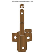 2008 Rinker Captiva 246 Cockpit Bow Pad Boat EVA Foam Faux Teak Deck Flo... - $951.87 CAD
