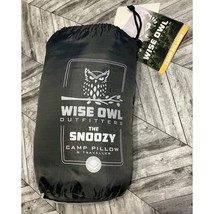 Wise Owl Outfitters Pillow The Snoozy Travel Camping Traveller Tan 14&quot; x 11&quot; - £22.05 GBP