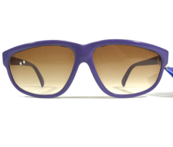 Vintage Cebe Gafas de Sol Mate Violeta Cuadrado Monturas con Marrón Lentes - $55.73