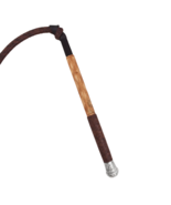 Indiana Jones-Style Bullwhip – 5 Ft Long, 12-Plait, Genuine Dark Brown L... - $41.99
