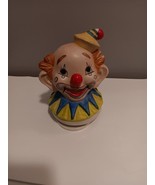 Vintage Bisque Ceramic Clown Head Revolving Music Box Plays &quot;Send In The... - $319.89 MXN