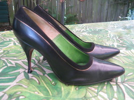 Vintage pin-up stilettos high heels pumps shoes tiny size USA 4 UK1.5 34... - £110.12 GBP