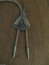 Shriner Fez Masonic Freemasonry 1988 teepee bolo string tieTiki Oasis VLV - £23.37 GBP