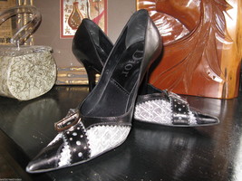 Dior D&#39;Trick Pussycat Dolls logo stiletto runway pumps heels shoes 8 38 ... - $325.97