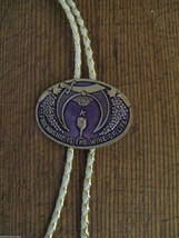 Shriner Fez Masonic Freemasonry 1984 friends wine bolo string tieTiki Oa... - $29.71