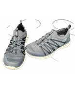 Skechers Stretch Knit Shoes Womens 7 Fit Navy Blue Memory Foam - $17.37