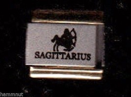 Sagittarius Gold Trim Italian Charm 9 Mm #K14 - £11.27 GBP