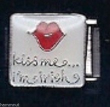 Kiss Me I&#39;m Irish  #13  Wholesale Italian Charm 9 Mm K13 2 - £10.75 GBP