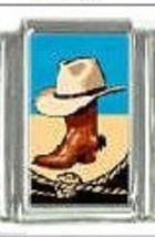 Boot With Hat   Wholesale Italian Charm 9 Mm - $15.00