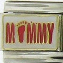 Mommy With Footprint For Letter O Wholesale Italian Charm 9 Mm K21 - £11.76 GBP