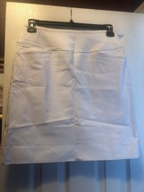 NWT Ladies Swing Control SOLID WHITE 20" Long Stretch Golf Skort - 4 & 6 image 3