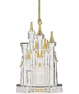 Lenox Disney 2020 Princess Cinderella&#39;s Castle Ornament Silver Christmas... - £12.67 GBP