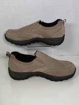 L.L. Bean Shoes Women&#39;s Comfort Mocs Slip On Slides Loafers Suede Tan Sz 7 Wide - £14.60 GBP