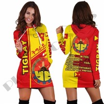 PL Cosmos 3Dprinted Newest Tigray Country Flag Coat Of Arms Hoodie Dress Harajuk - £78.05 GBP