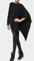 Helmut Lang Core Cashmere Alpaca Soncho Poncho Sweater Black P XS - €137,11 EUR