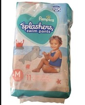 Pampers Splashers Disposable Swim Pants Diapers Medium Unisex - £7.08 GBP