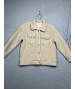 Zara Girls Sherpa Fleece Teddy Shirt Jacket Size 10 Fall Holiday Casual ... - $31.88