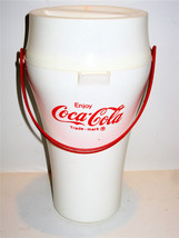Vtg Coca-Cola Promotional Carrier/W Lid & Handle 4 Godfather's Pizza - $9.88