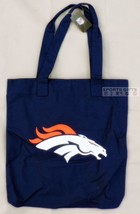 Denver Broncos Football 15 INCH Game Tote Bag inside pocket w zipper and snap - £8.64 GBP