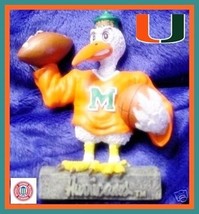 Miami Hurricanes Basketball Football Sebastian Sports Mascot Figure - £12.34 GBP