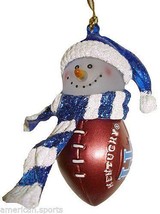 Kentucky Wildcats Football Striped Snowman Christmas Ornament NCAA New - £5.99 GBP