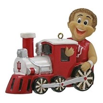 INDIANA HOOSIERS NCAA  TRAIN BASKETBALL FOOTBALL SPORTS ORNAMENT NCAA LI... - £8.15 GBP