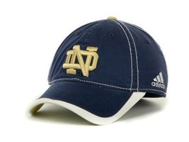 Notre Dame Irish Football Basketball Adidas Mens Sports Fitted Fit Hat Cap L/Xl - $19.39