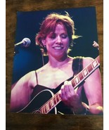 Vintage Sheryl Crow 8x10 Glossy Photo Playing Guitar While Singing - $8.00