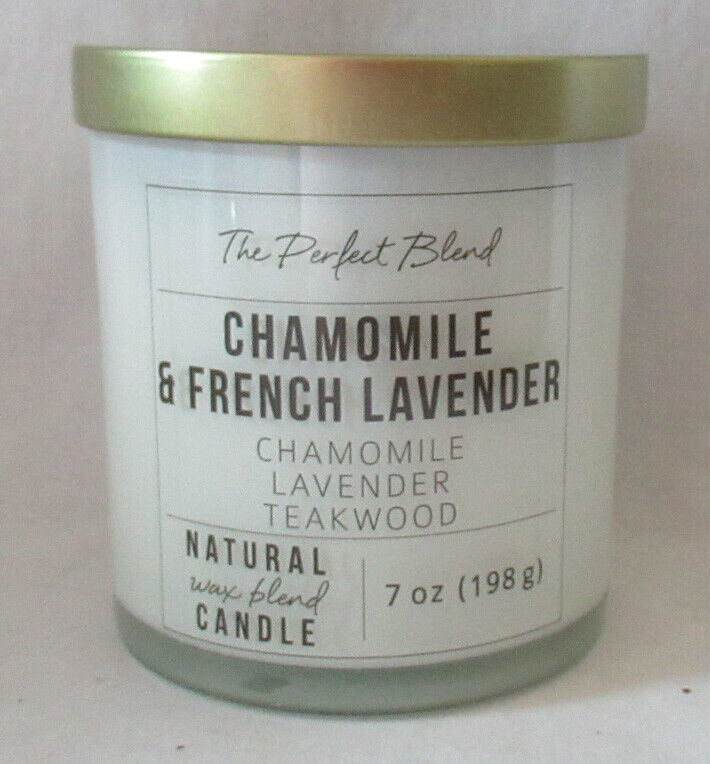 Primary image for Kirkland's 7 oz Jar Candle up to 20 hrs Natural Wax CHAMOMILE & FRENCH LAVENDER