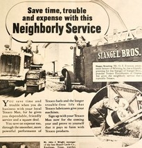 1947 Texaco Gas Oil Neighborly Service Advertisement Farming Agriculture... - $735.46 MXN