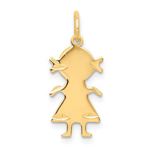 14k .011 Depth Engravable Girl Charm XM93/11 - £80.25 GBP