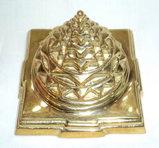 Shree Yantra Meru in Brass - Hollow in Centre - $123.75