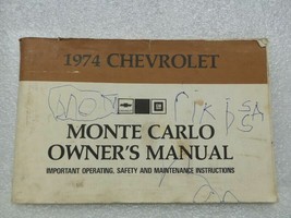 1974 Monte Carlo Owners Manual 16026 - £13.42 GBP