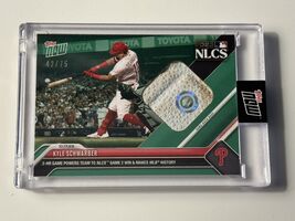 Game-used Base Relic 42/75 Kyle Schwarber 2023 Topps Now* Card #1012B - ... - $346.45
