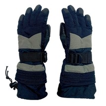 Kid’s Black Warm Winter Heavy Duty Lined Ski Snow Gloves Thinsulate - £14.79 GBP