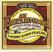 Ernie Ball 5-String Banjo Frailing Strings 80/20 Bronze: 10, 13, 15, 24, 10 (.. - £7.96 GBP
