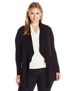 Allison Brittney Women&#39;s Plus-Size Jersey Rib Longsleeve Shawl Neck Card... - $21.86 CAD
