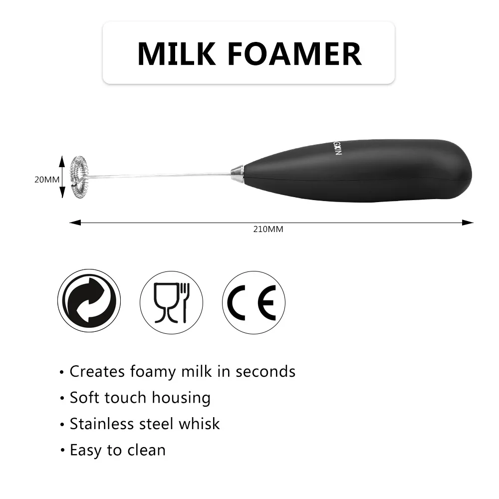 House Home Kitchen Coffee Tool Powerful Electric Milk Frother Automatic Handheld - £19.98 GBP