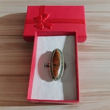 Vintage Red Jasper Ring, Size 6.5, - €65,13 EUR