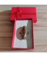 Vintage Red Jasper Ring, Size 6.5, - €65,13 EUR