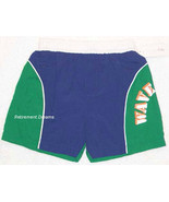 Boy Swim Shorts Bathing Trunks 12M 12 Month NEW Green Blue Wave Rider - £7.11 GBP