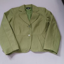 Giorgio Sant’Angelo Women's Green 2-Button Front Blazer Size 12 image 15