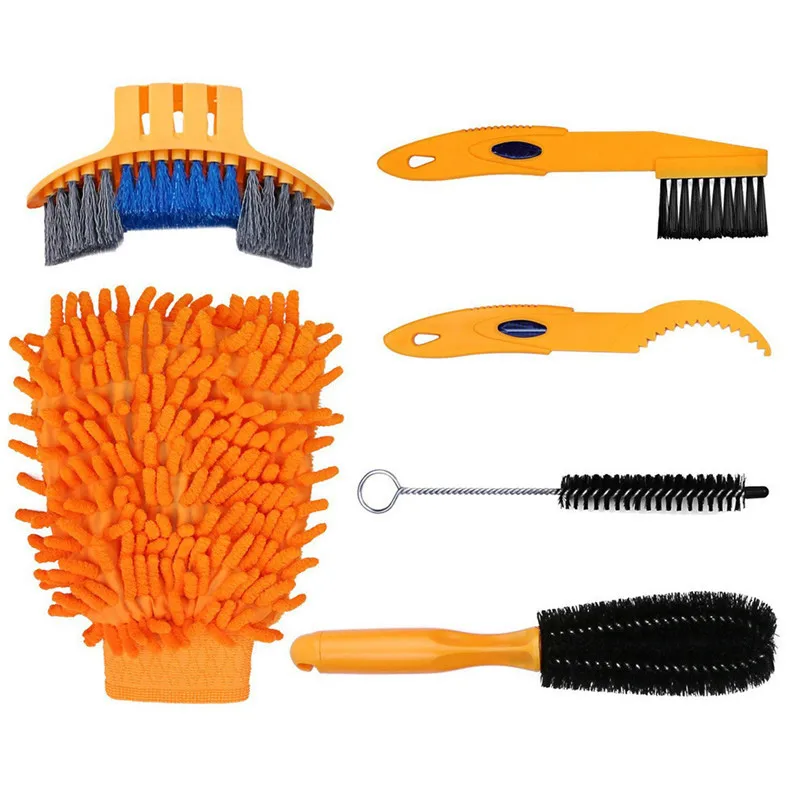 Bike Cleaning Kit Bicycle Cycling Chain Cleaner ScBrushes Mountain Bike Wash Too - £35.93 GBP