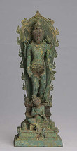Antique Indonesian Style Majapahit Java Bronze Vishnu Statue - 38cm/15&quot; - £829.62 GBP