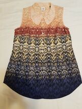 Cabi Women's Sleeveless Top Summer Blouse size S Polyester EUC - $16.82