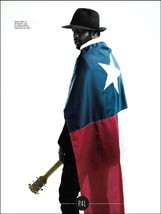Gary Clark Jr. with Texas Lone Star Flag 8 x 11 color pin-up photo 2017 print - £3.31 GBP