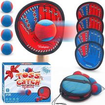 Family Outdoor Toss and Catch Game - Includes 4 Glove Paddles &amp; Balls - $64.30