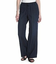 Nwt Vintage America Navy Blue Cotton Drawstring Wide Leg Pants Size M $69 - £40.94 GBP