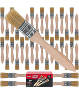 36 Pack of 1 Inch Paint and Chip Paint Brushes for Paint, Stains, Varnis... - $30.64 CAD